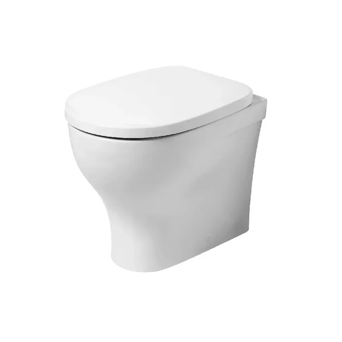Vaso/Bidet a Terra Azzurra Ceramica “Pratica ” Bianco Lucido