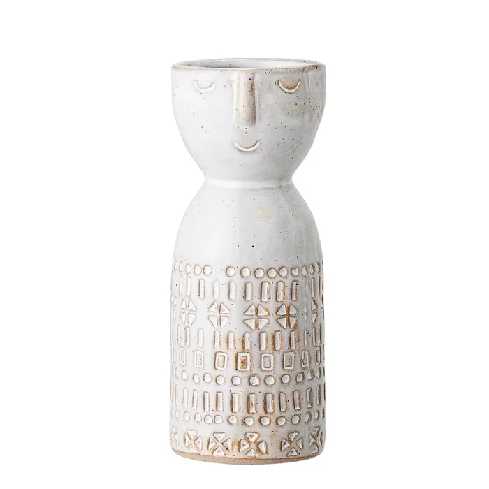 Vaso Embla, Bianco, Gres